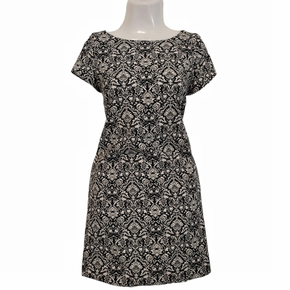 Zara Woman - Baroque Print Shift Dress - Picture 2 of 10
